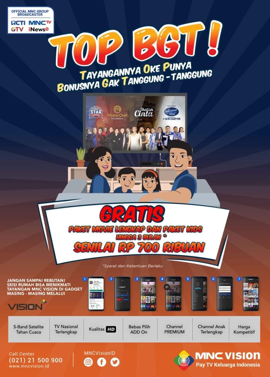 INDOVISION / MNC VISION DEPOK - LANGSUNG PASANG W@ 087829065544