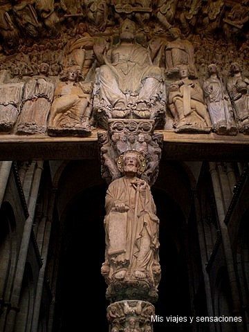 Pórtico de la Gloria catedral de Santiago de Compostela, Galicia