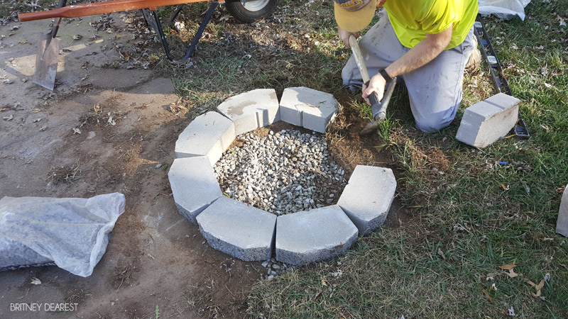 fire pit, how to, build, DIY, do it yourself, fire place, easy, quick, cheap