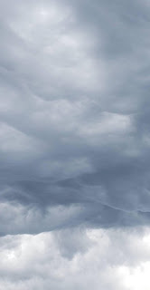 storm clouds close up