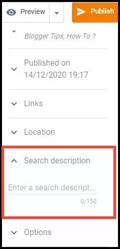 search Description