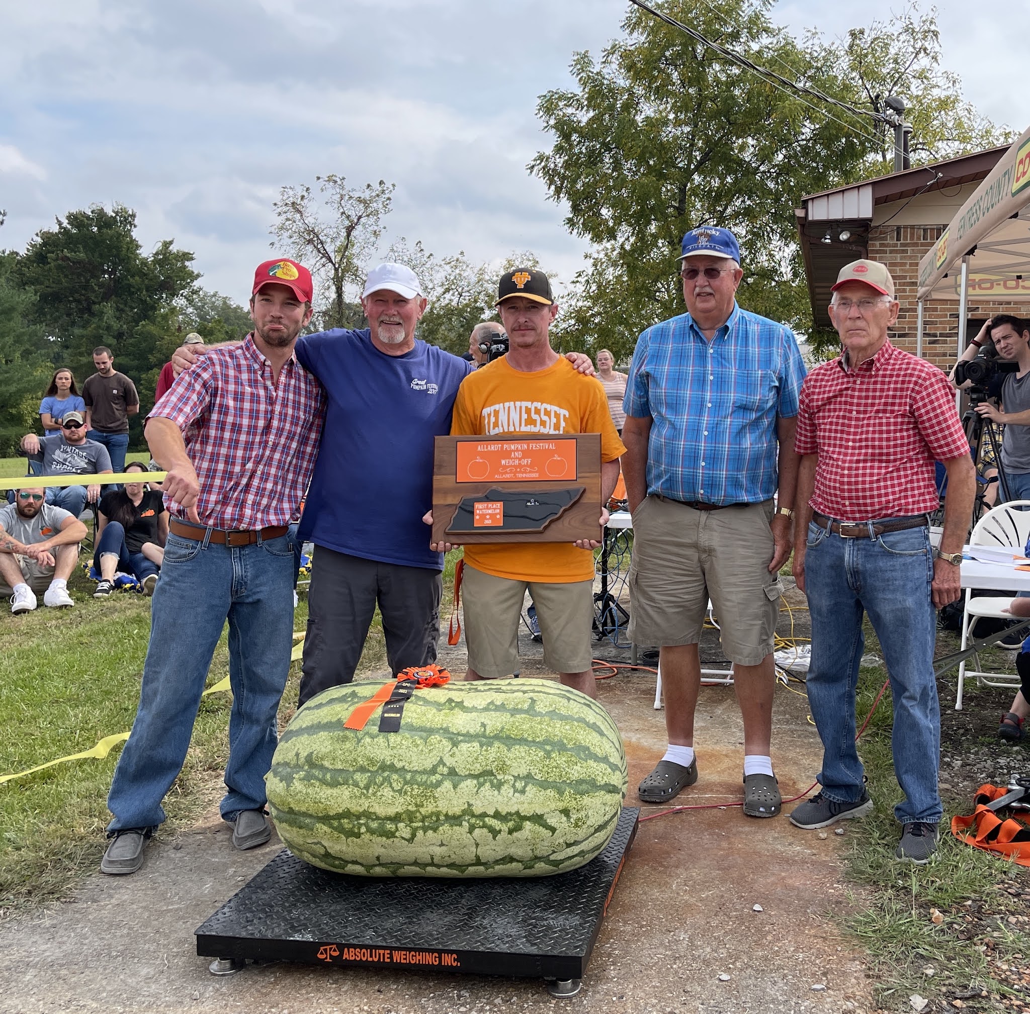 Allardt Great Pumpkin Festival and Weighoff Watermelon winner. 291.4