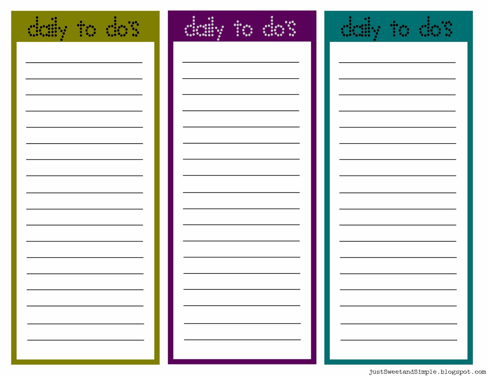  Daily To Do List Template Free Printable Printable Templates