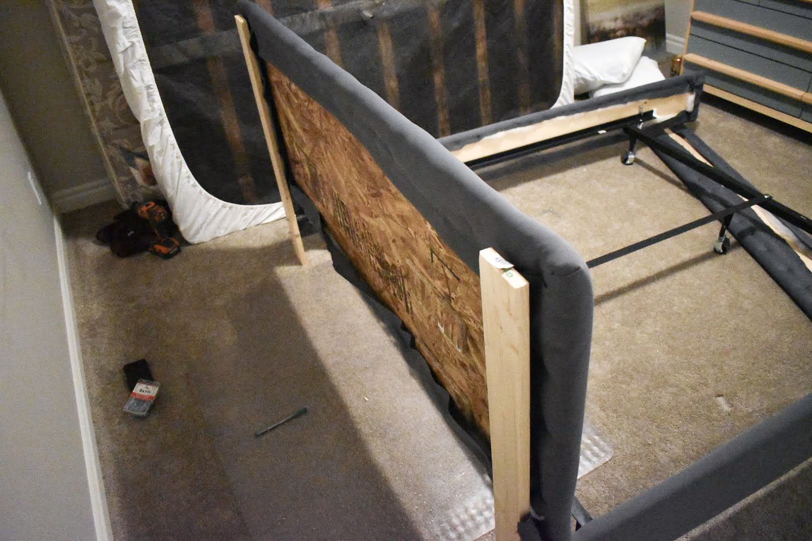 Metal Bed Frame Into An Upholstered, How To Attach A Headboard To A Metal Platform Bed