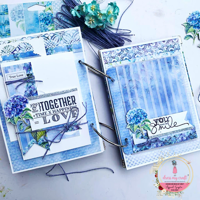 Dress My Craft Beautiful Love Mini Album Feat. Hydrangea Lawns Paper