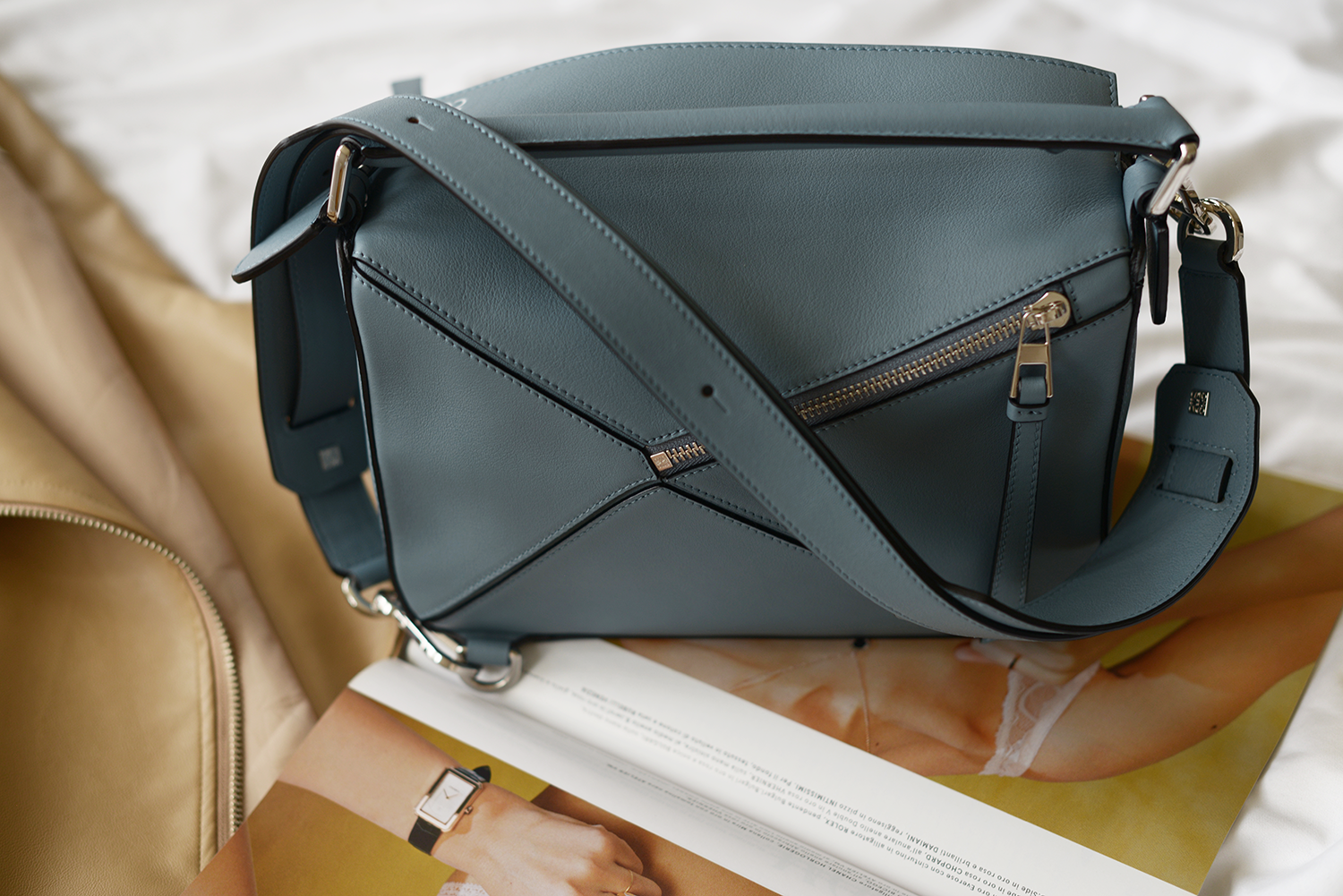 loewe puzzle bag blue