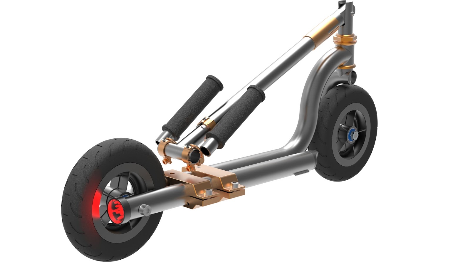 CrazyCAD Kick Scooter Compact and urban