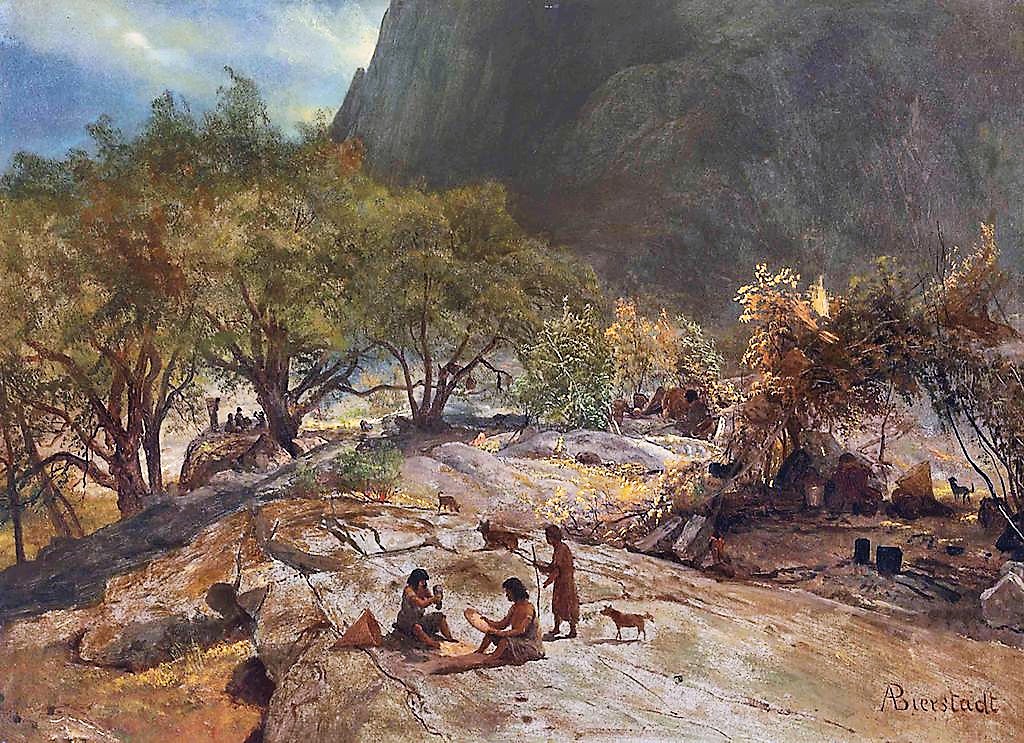 Native Americans Mariposa Indian Encampment Yosemite Valley