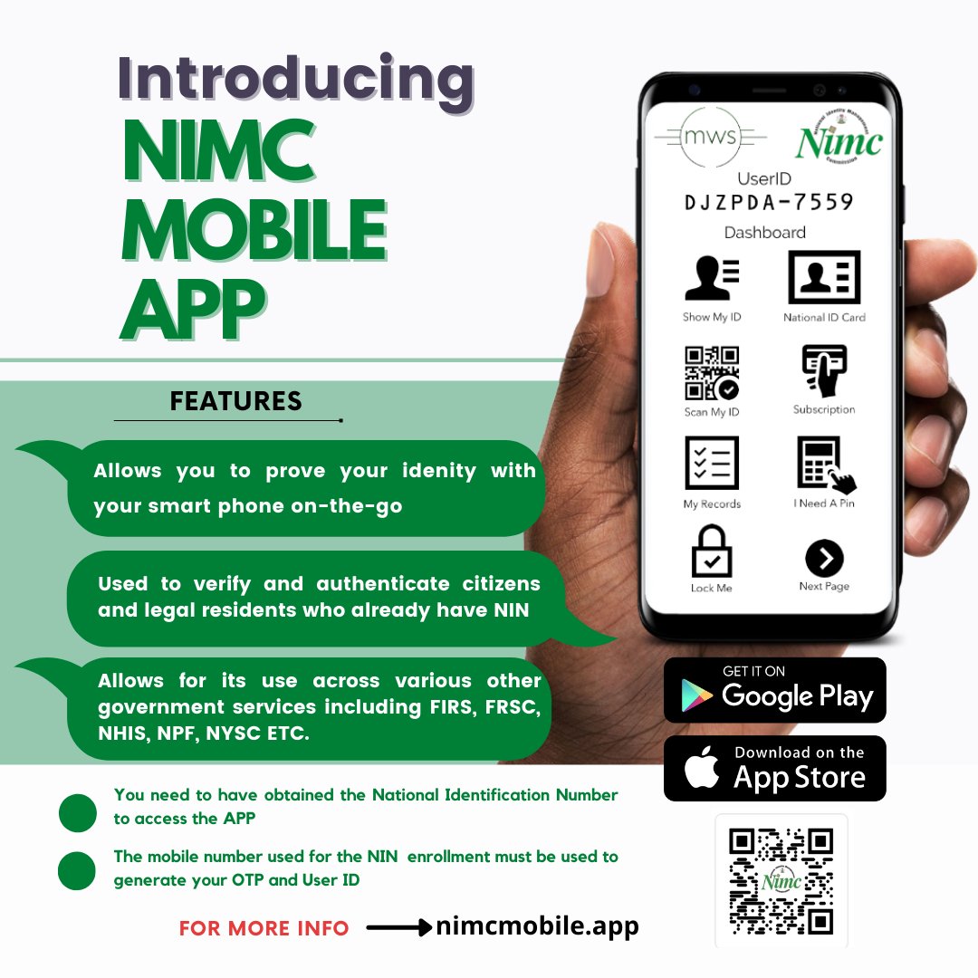 NIN (NATIONAL IDENTIFICATION NUMBER (NIN) APP LATEST UPDATE