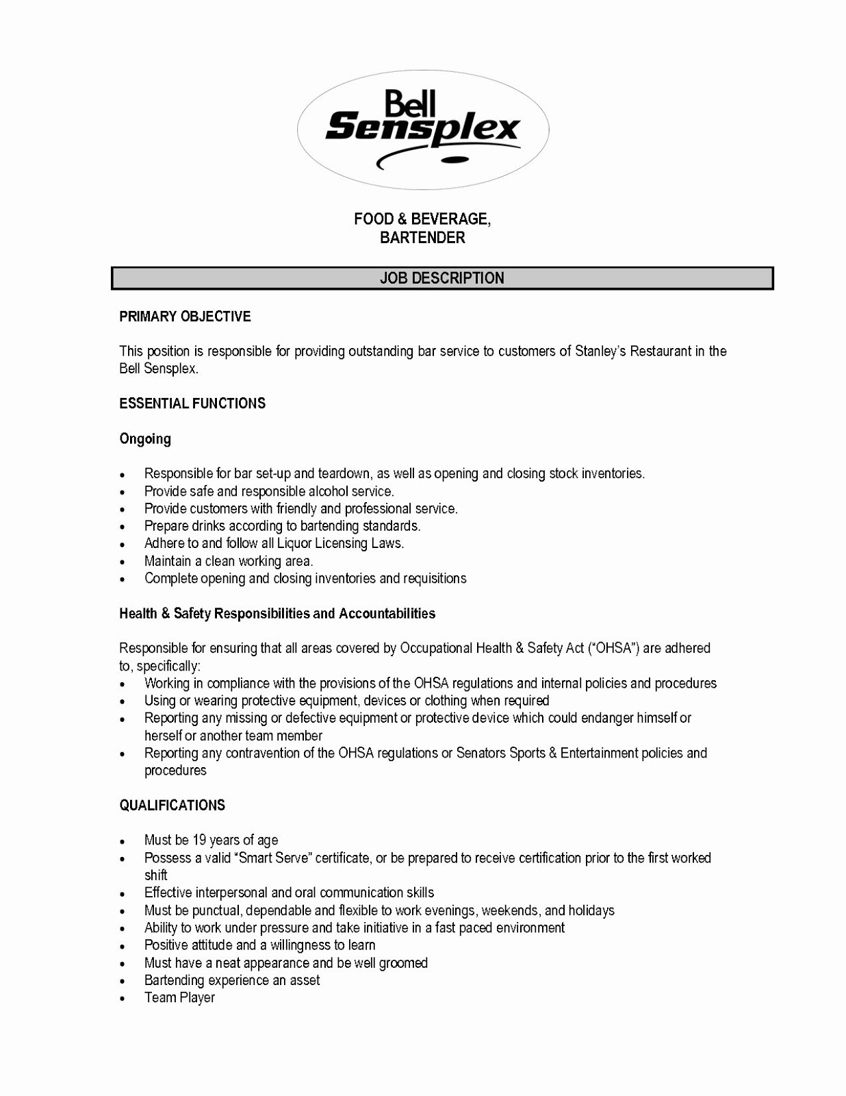 bartending resume samples bartender resume samples 2019 Bartending Resume Examples Australia 2020 bartender resume sample bartender resume samples templates bartending resume examples bartender resume sample no experience