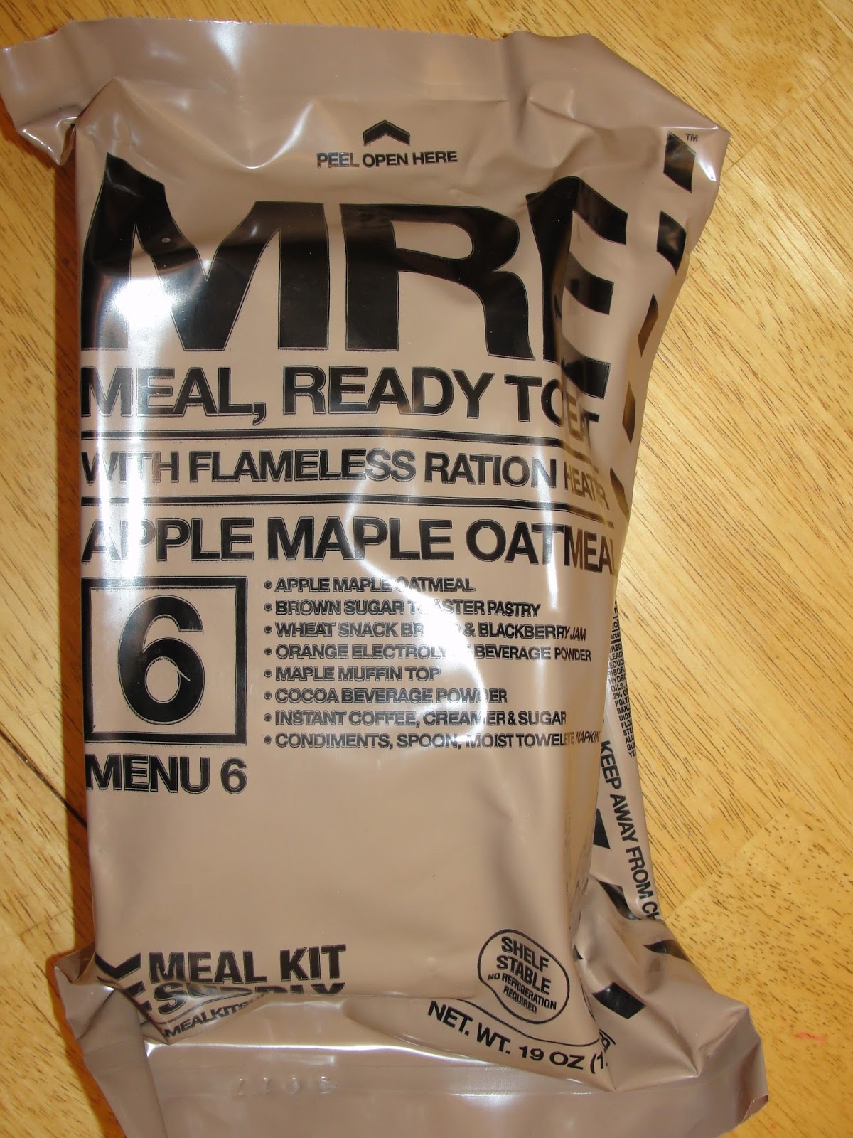 Mre Meal List - g97je58