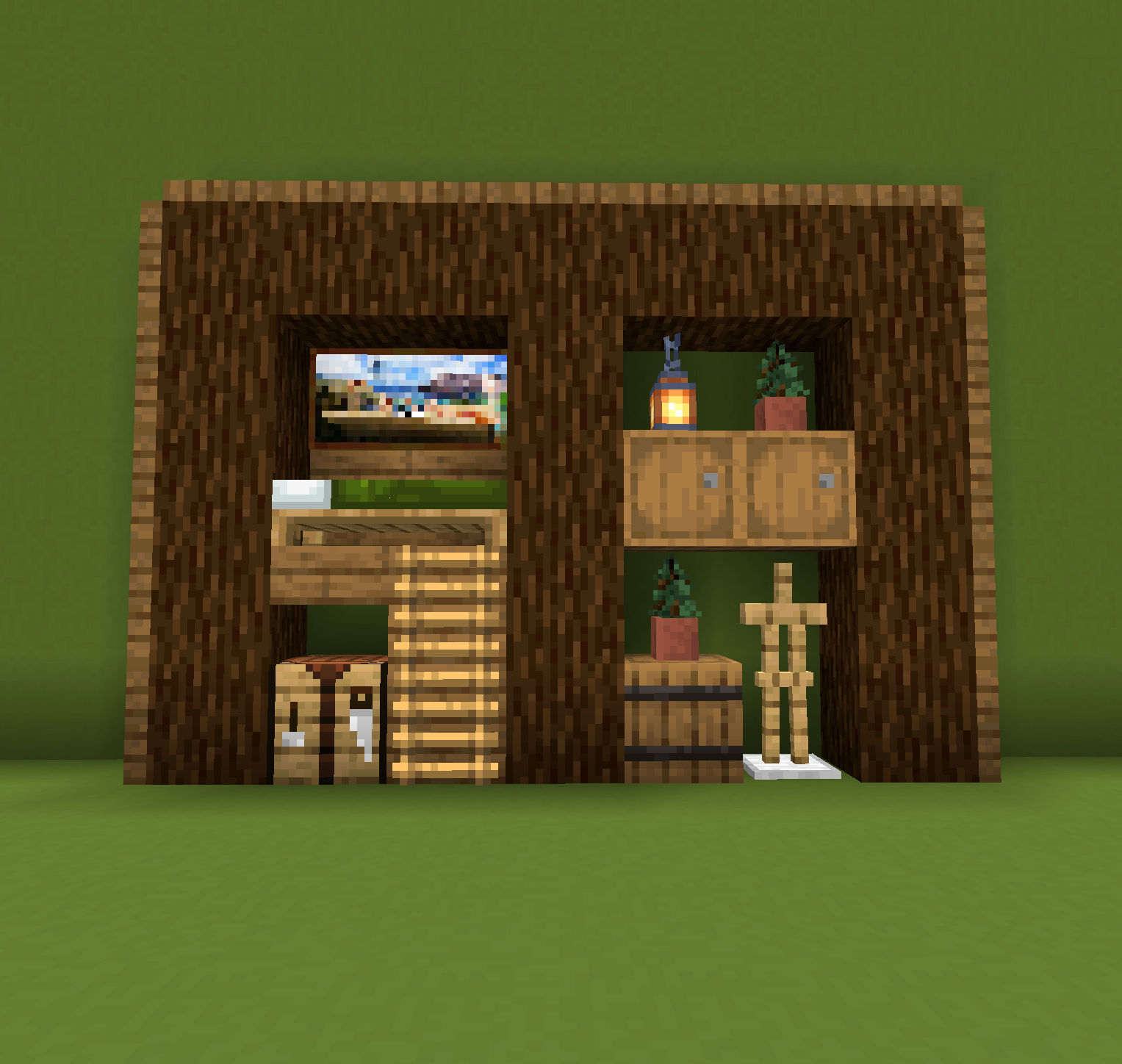 How To Make A Simple Bunk Bed In Minecraft Hanaposy