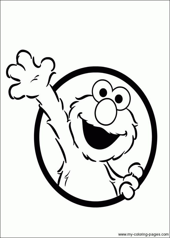 images of elmos face coloring pages - photo #22