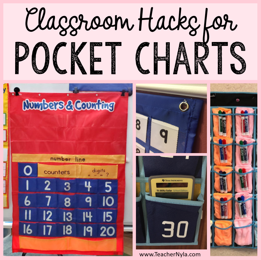 Nyla's Crafty Teaching Classroom Hacks for Pocket Charts Clever Uses
