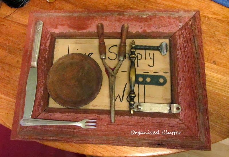 An Upcycled Junky Love Sign www.organizedclutterqueen.blogspot.com