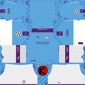 Manchester City 2019/2020 champions league Kit - Dream League Soccer Kits