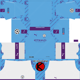 Manchester City 2019/2020 champions league Kit - Dream League Soccer Kits
