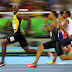 Usain Bolt races in men's 100 semis