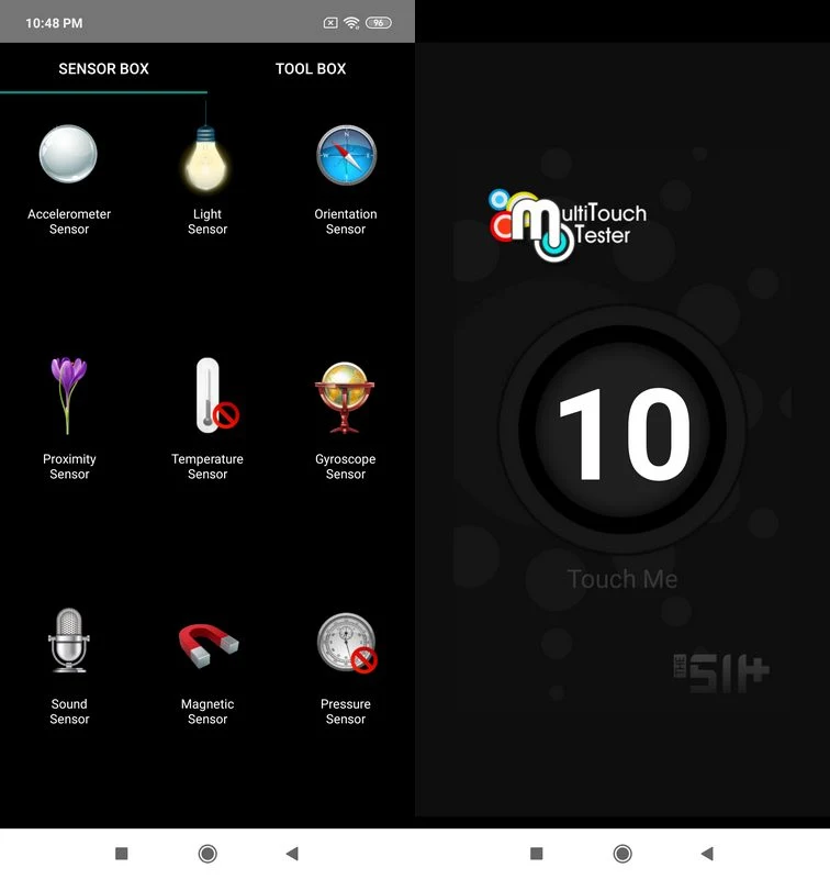 Sensor Box for Android & Multitouch Tester Xiaomi Mi Play