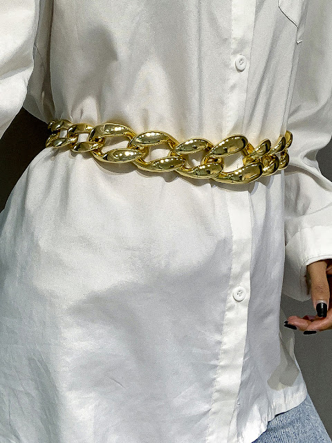 A Geometry CCB Chain clothing accessories belt.