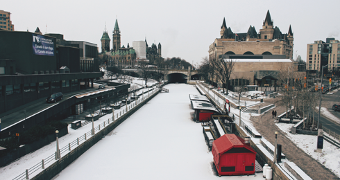 Rideau Canal Ottawa Canada Winter