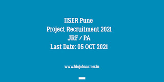 IISER Pune Project Recruitment 2021