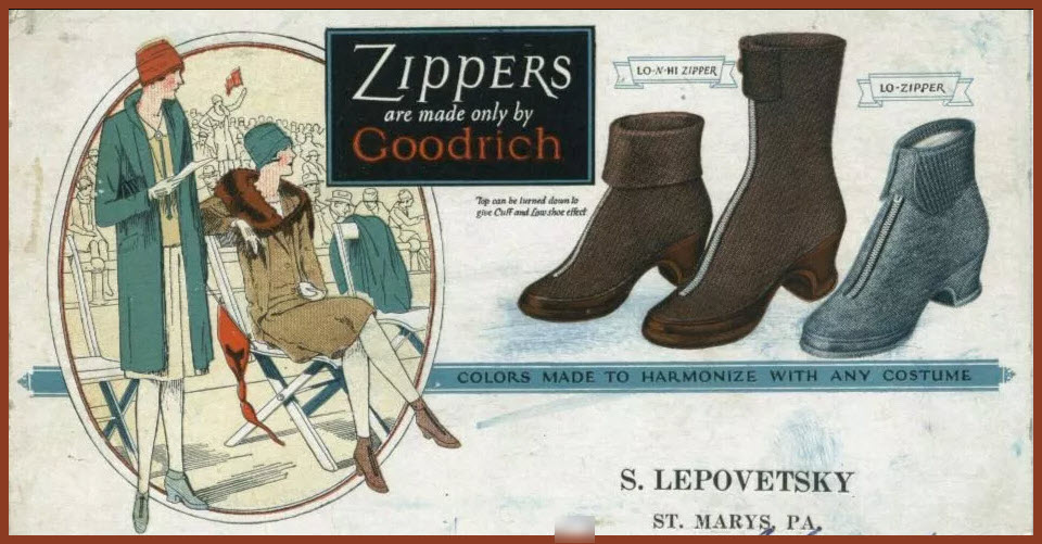 S T R A V A G A N Z A HISTORY OF THE ZIPPER