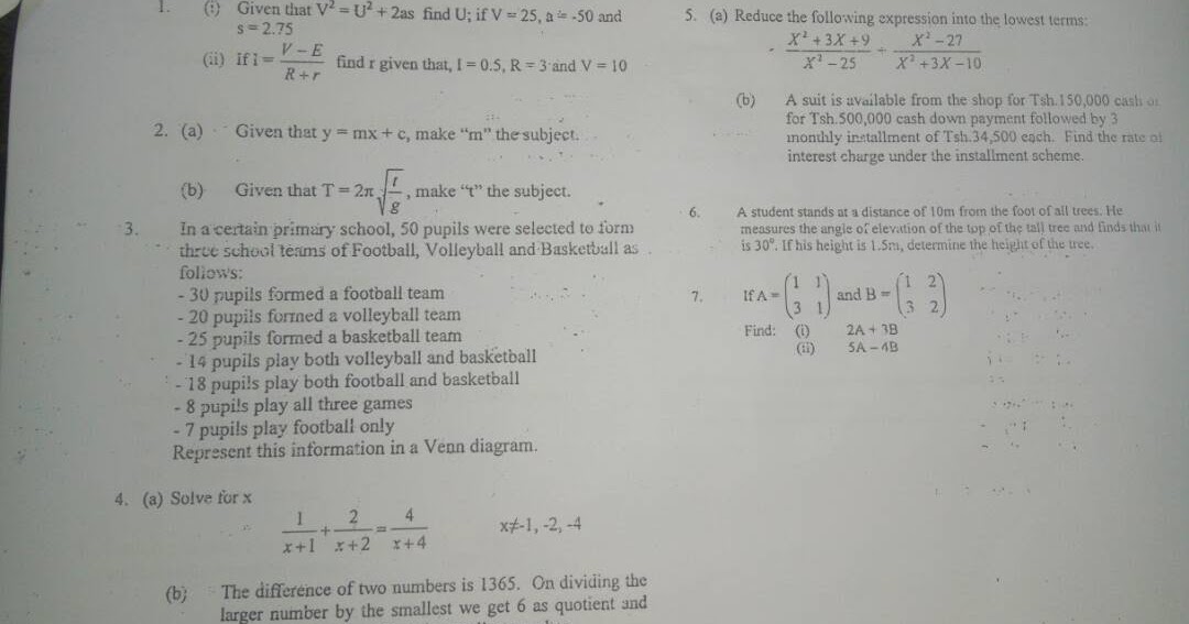 VETA PAST PAPERS AND LEARNING MATERIAL FOR ENGINEERING STUDENTS
