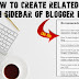 How to add related post in sidebar of blogger blog | No Plugins
