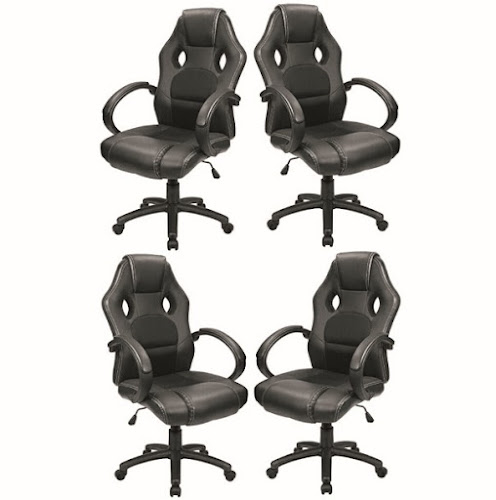 Furmax Office Chairs: PU Leather Seat with Headrest and Lumbar Support