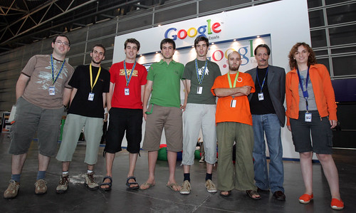 Campus Party Valencia 2007 Los que Fueron aprender código con Google