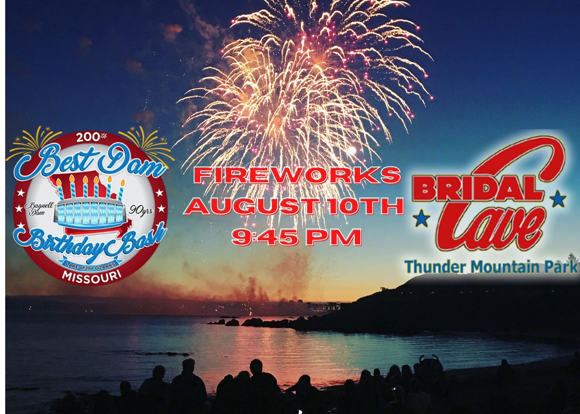Best Dam Fireworks Display for Missouri's 200th Birthday! 🎂🥳🎆 Sponsored