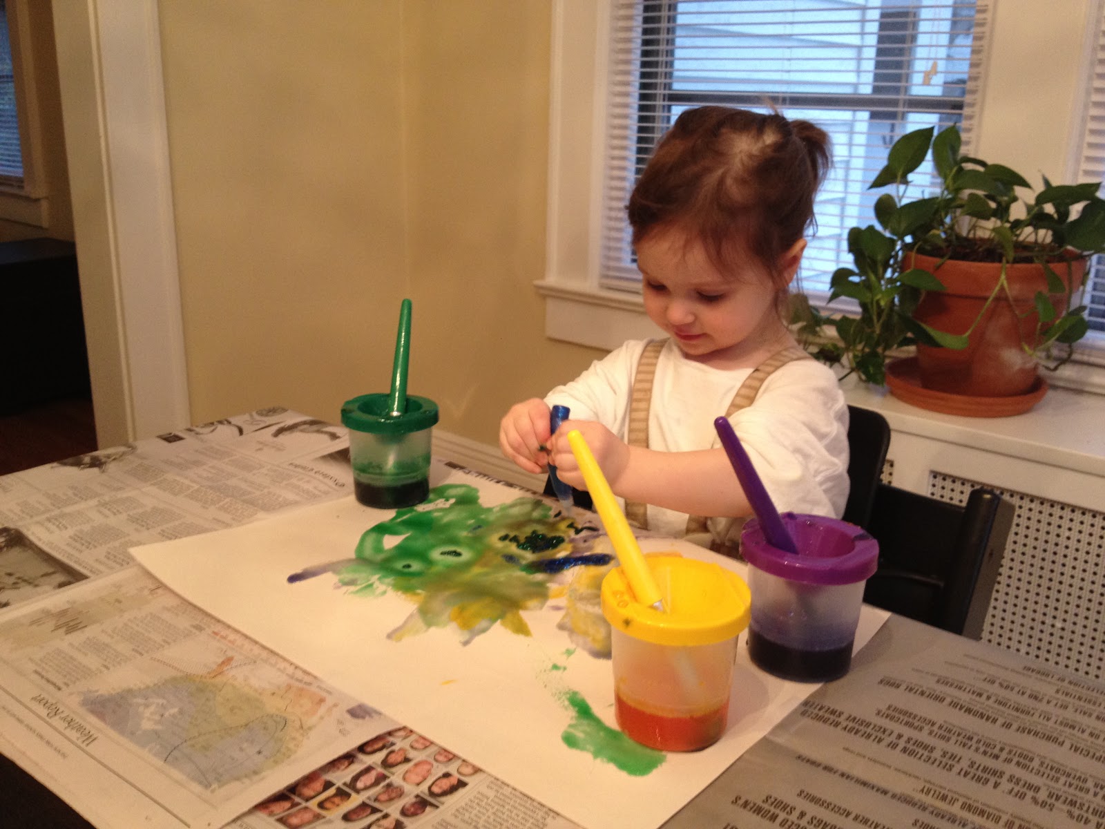 Macaroni Baby Sticky Paint