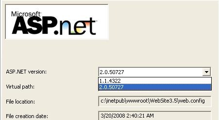 where is asp.net 3.5 in IIS | how to publish/setup asp.net 3.0 and 3.5 ...