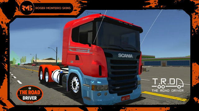 SKINS STREAM/RT LEGEND 2013 - SCANIA R PINTURA VERMELHA RODOJUNIOR