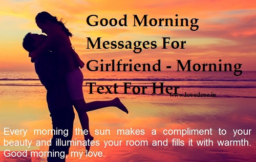 Really sweet good morning texts for her