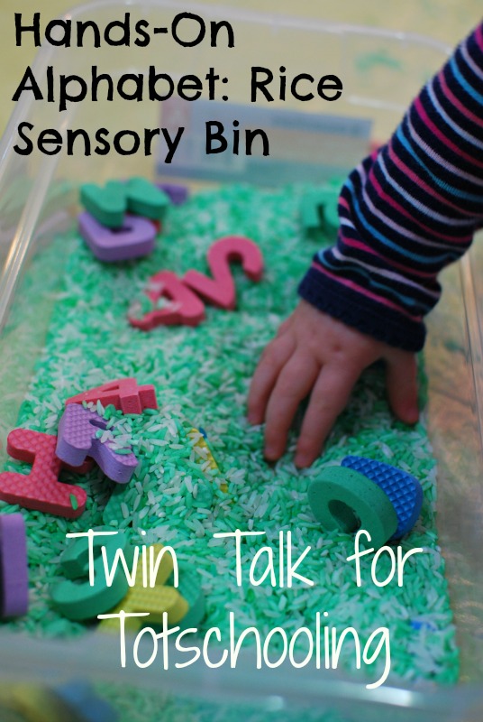 ChildsLearning HandsOn Alphabet Rice Sensory Bin