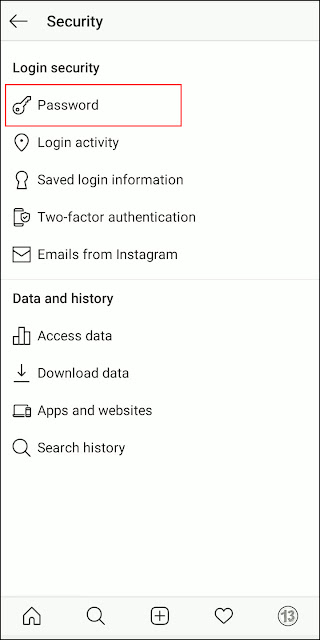 How to change Instagram Password on iPhone or android