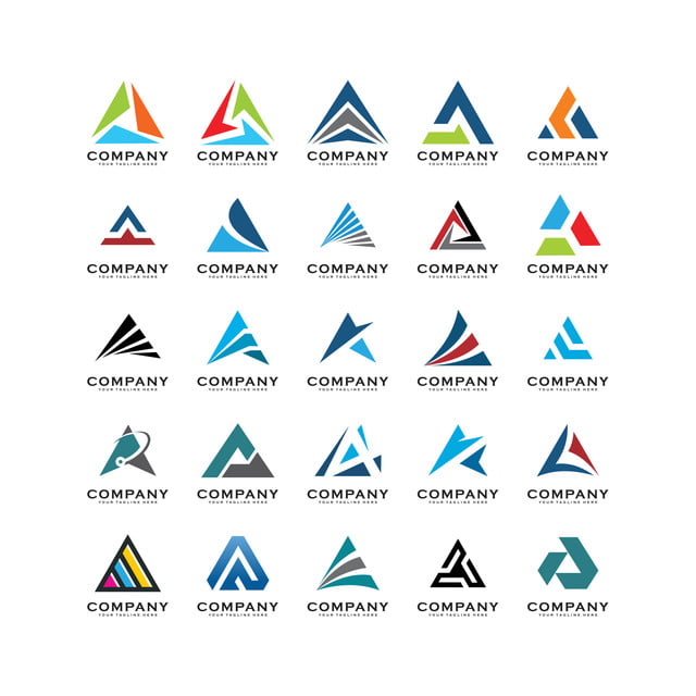 pngtreesetoftrianglelogovectorabstractatriangle