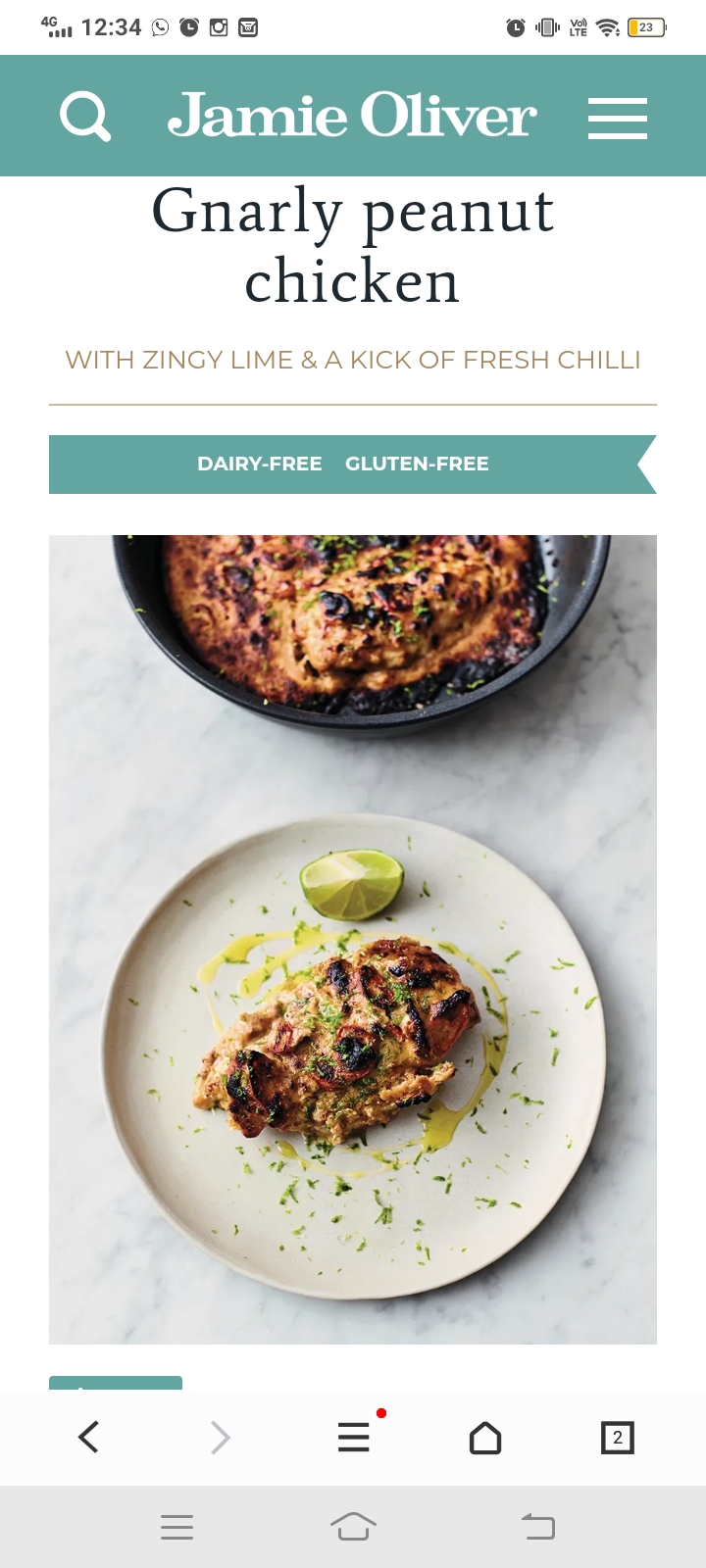 7 DAYS JAMIE OLIVER CHALLENGE DAY 4 WITH GNARLY PEANUT CHICKEN