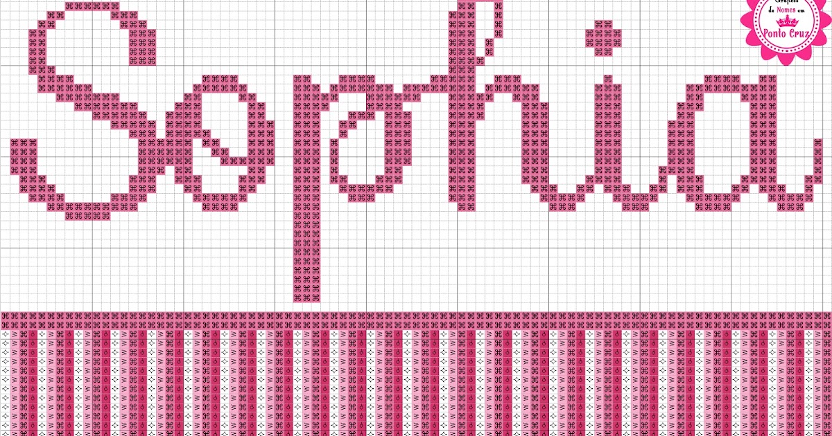Gráficos de Nomes em Ponto Cruz Nome Sophia em Ponto Cruz Gráficos de Nomes em Ponto Cruz Nome Sophia em Ponto Cruz