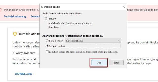 Cara Terbaru Mengatasi Masalah File Ads Txt Google Adsense Di Blogger Wahyu Iwe Cara Terbaru Mengatasi Masalah File Ads Txt Google Adsense Di Blogger Wahyu Iwe