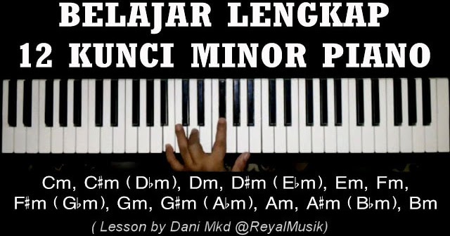 Belajar Kunci Piano Keyboard 12 Chord Minor Cm Cm Dm Dm Belajar Kunci Piano Keyboard 12 Chord Minor Cm Cm Dm Dm