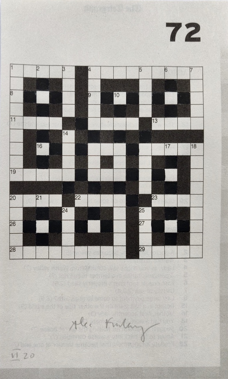 Day of Access crossword drawings