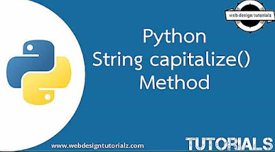Python String Capitalize() Method - WebDesignTutorialz