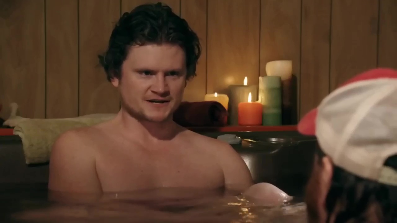 Jared Keeso, K. Trevor Wilson and Nathan Dales shirtless in Letterkenny 3-0...