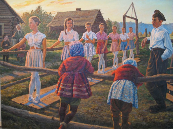 Российский художник. Дмитрий Березин Ленинградская балетное училище в эвакуации