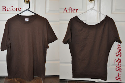 seeshellspace: Another 15 minute T-shirt upcycle