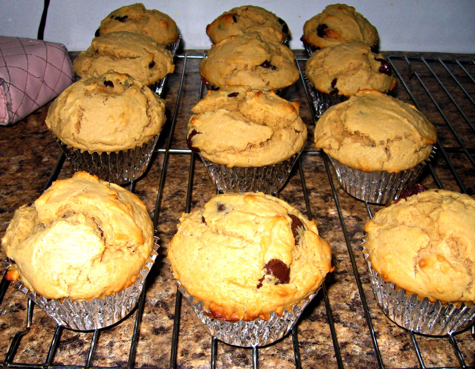 The Cooking Actress Peanut Butter Chocolate Chip Muffins