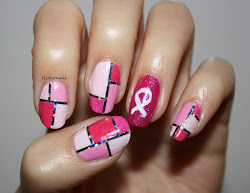 breast cancer nails pink awareness month nail colourblock cause care think such done ve